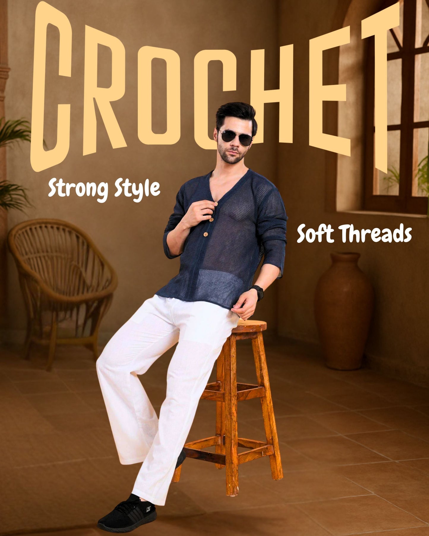 Why Crochet Kurtas Are the Coolest Ethnic Trend for Men