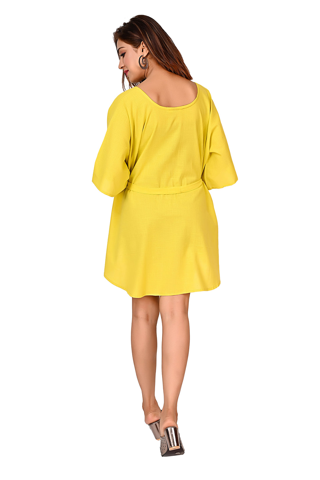 Nirmal online Premium Cotton Top for Women in Yellow Colour