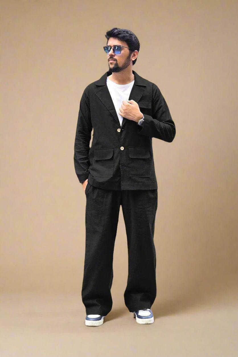 Black Color Cotton Pajama