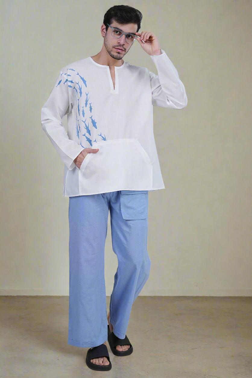 Aqua Drift Kurta