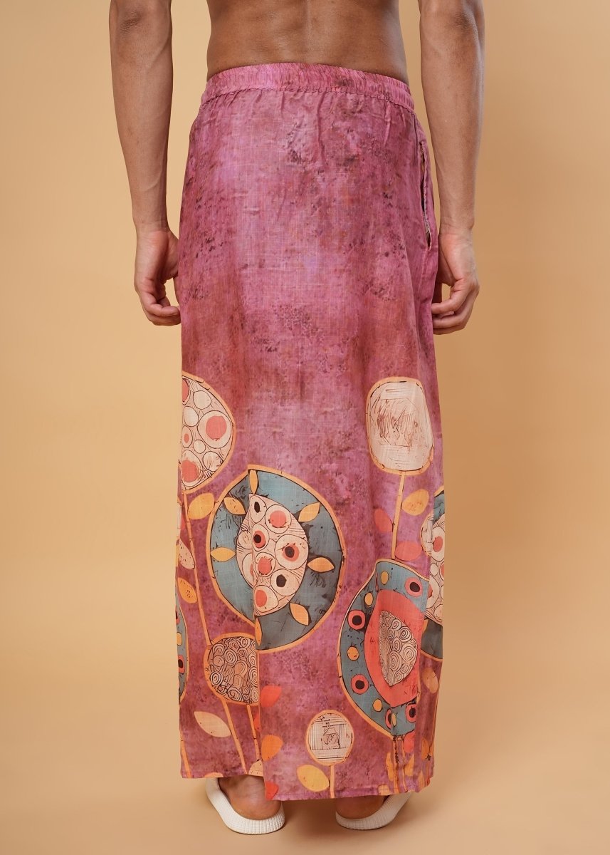 Earthy Pink Ethnic Pajamalungi