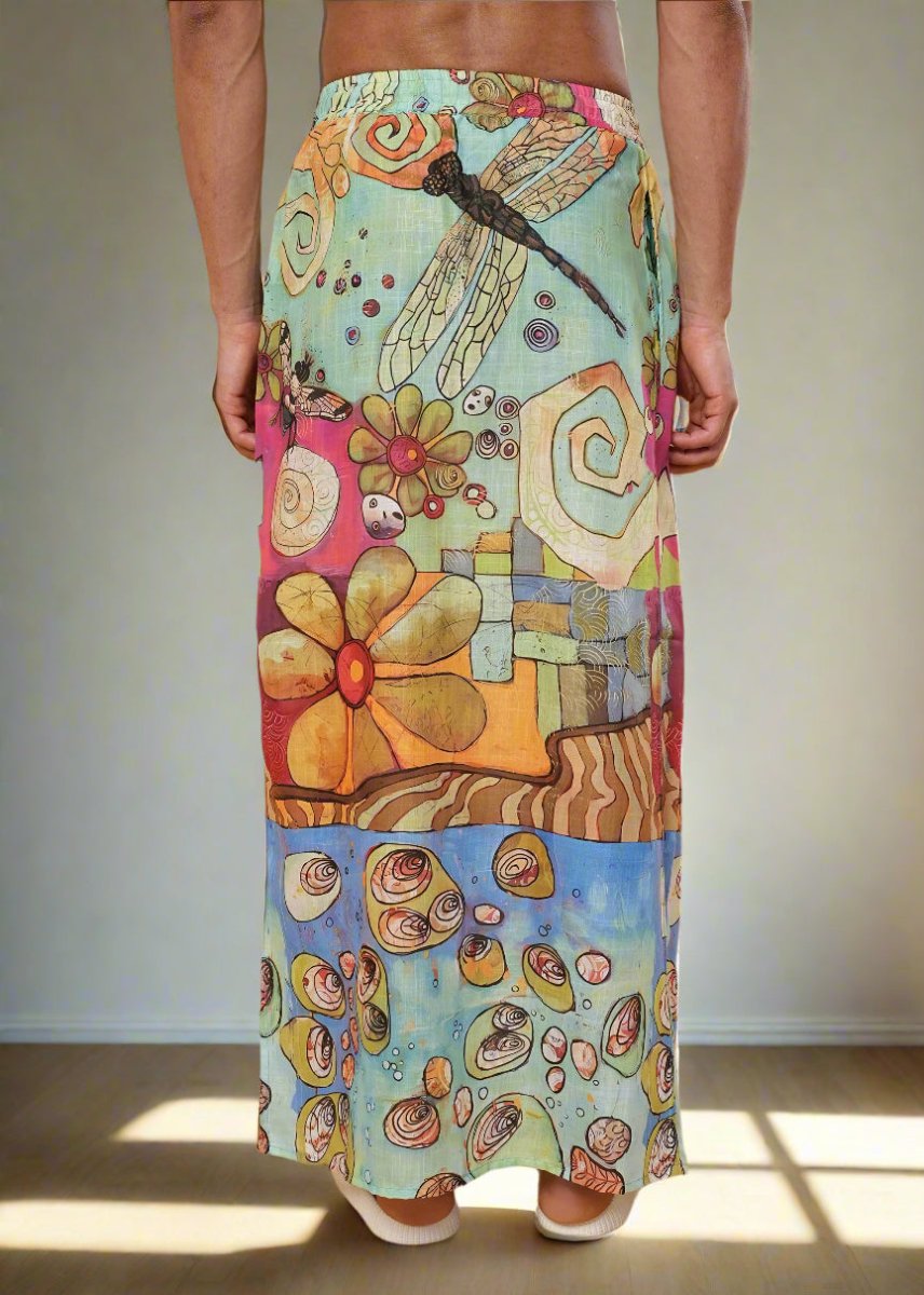 Boho Floral & Ocean Shell Pajamalungi