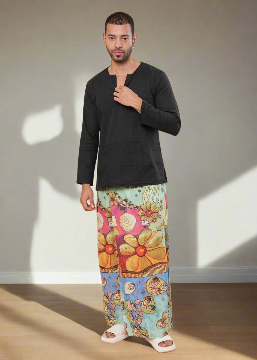 Boho Floral & Ocean Shell  Pajamalungi
