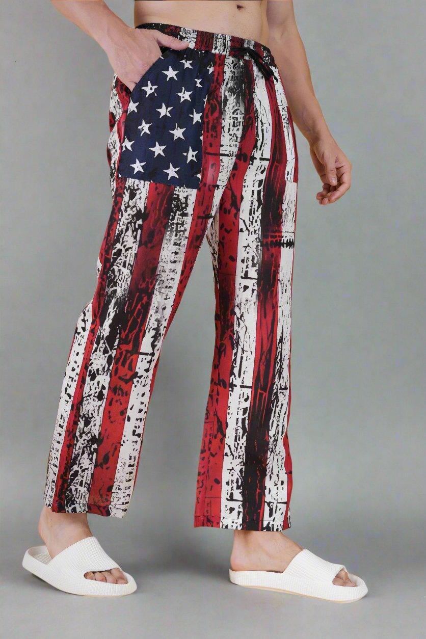Stars & Stripes Printed Pajama