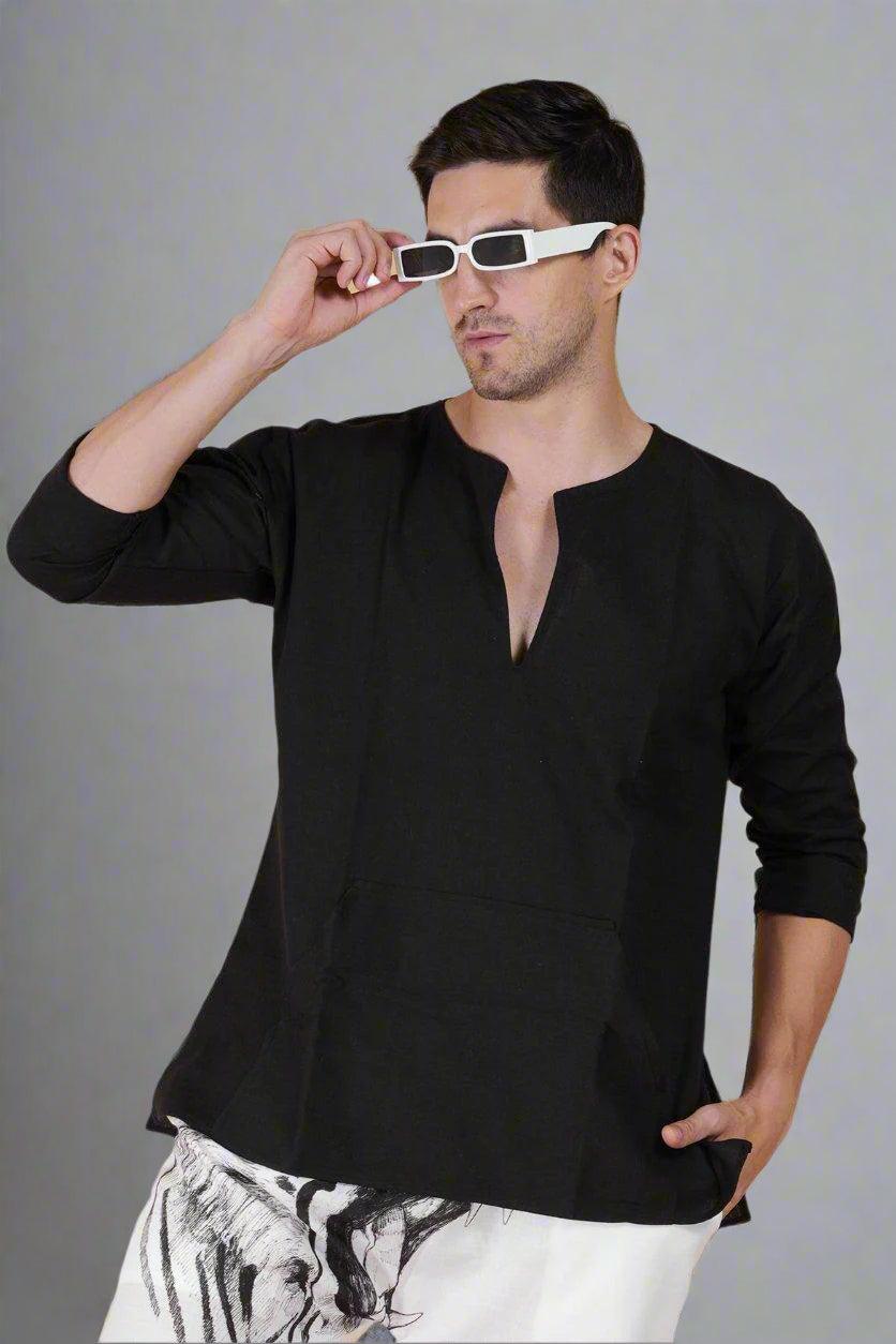 Plain Body fit Cotton Kurta