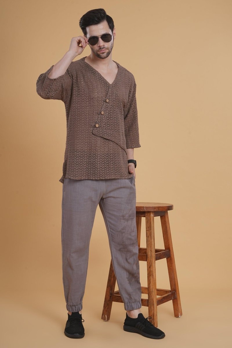 Clay Fold Crochet Kurta