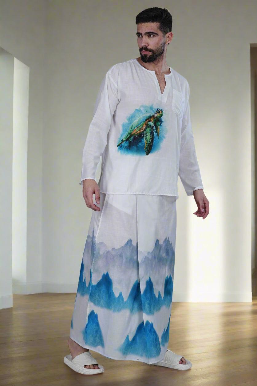 Ocean Breeze Ensemble PajamaLungi