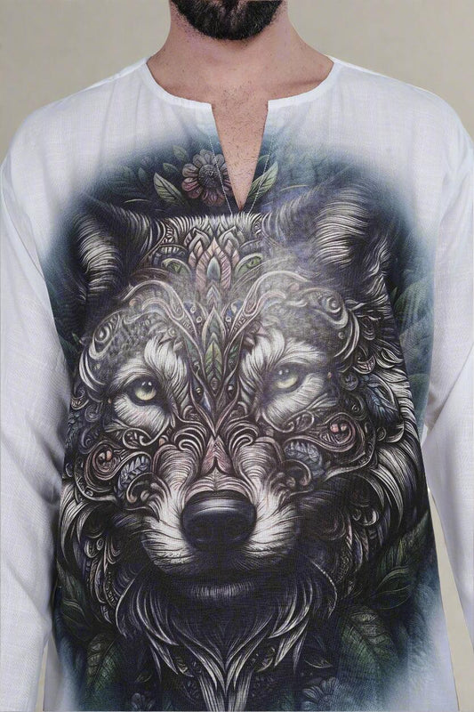 Wolf Harmony Kurta