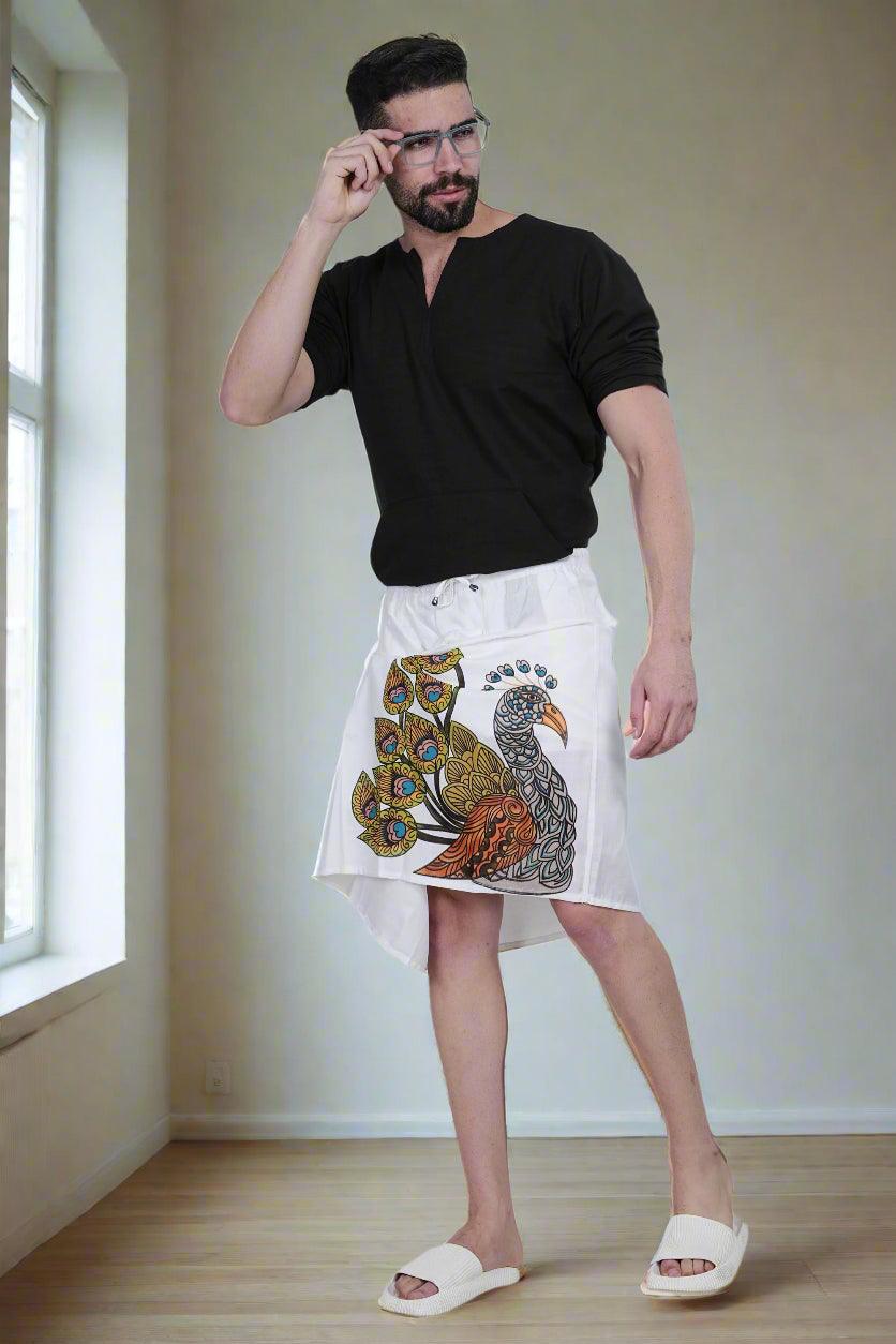 Peacock Print PajamaLungi