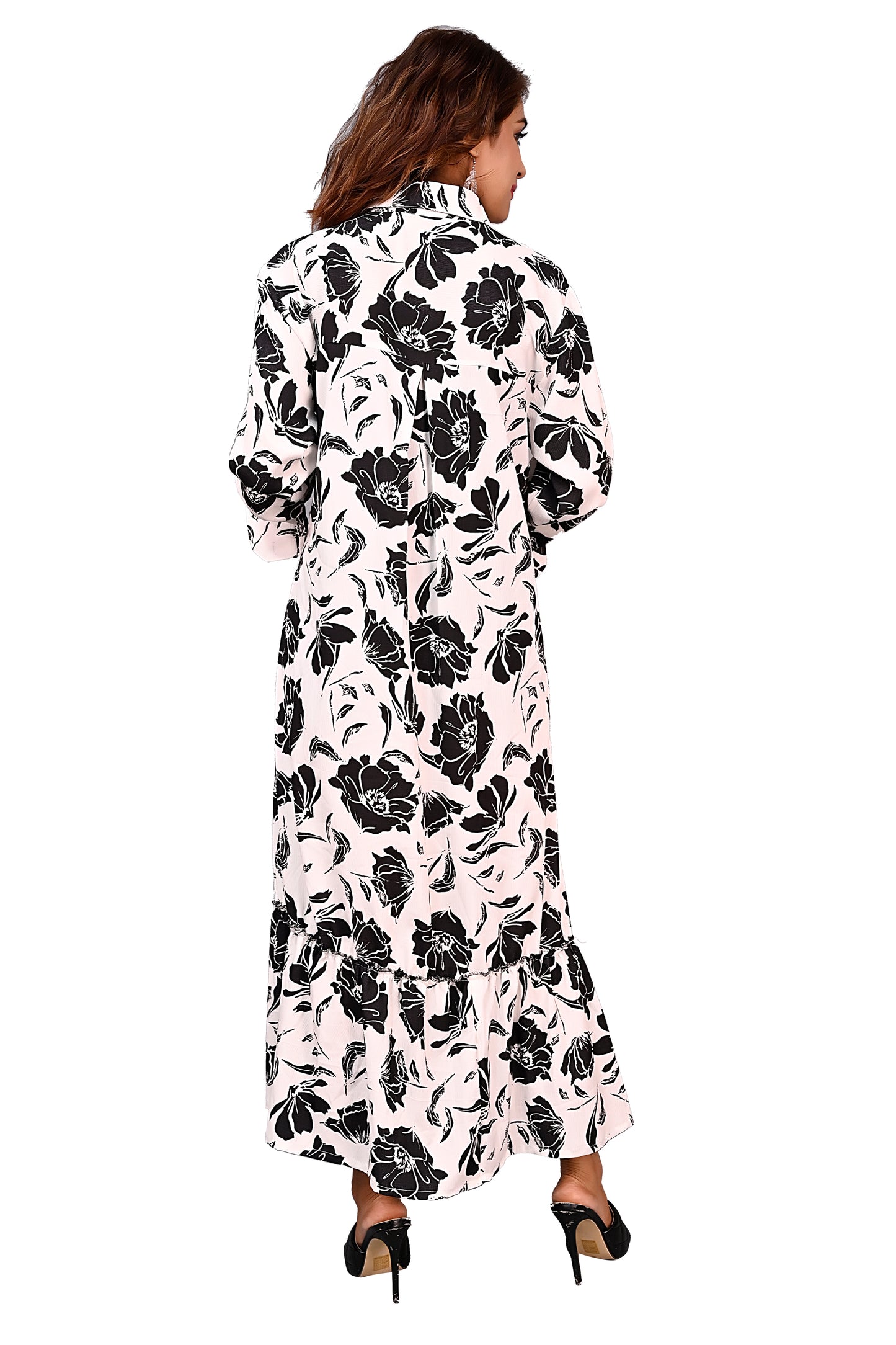 Black&white Print Dress