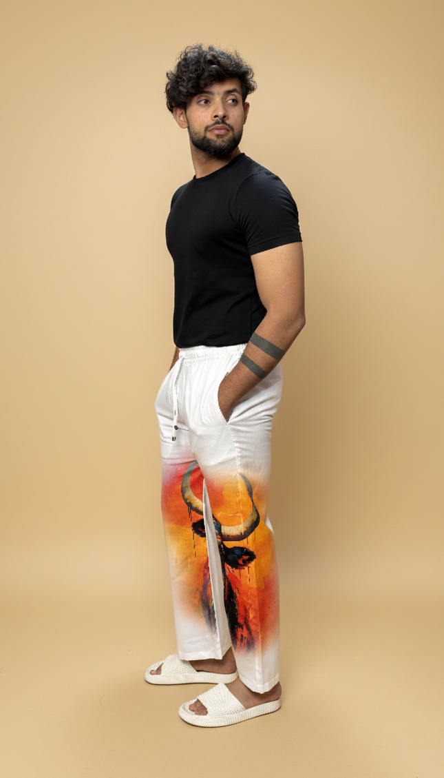 Men Bull Art Pajama