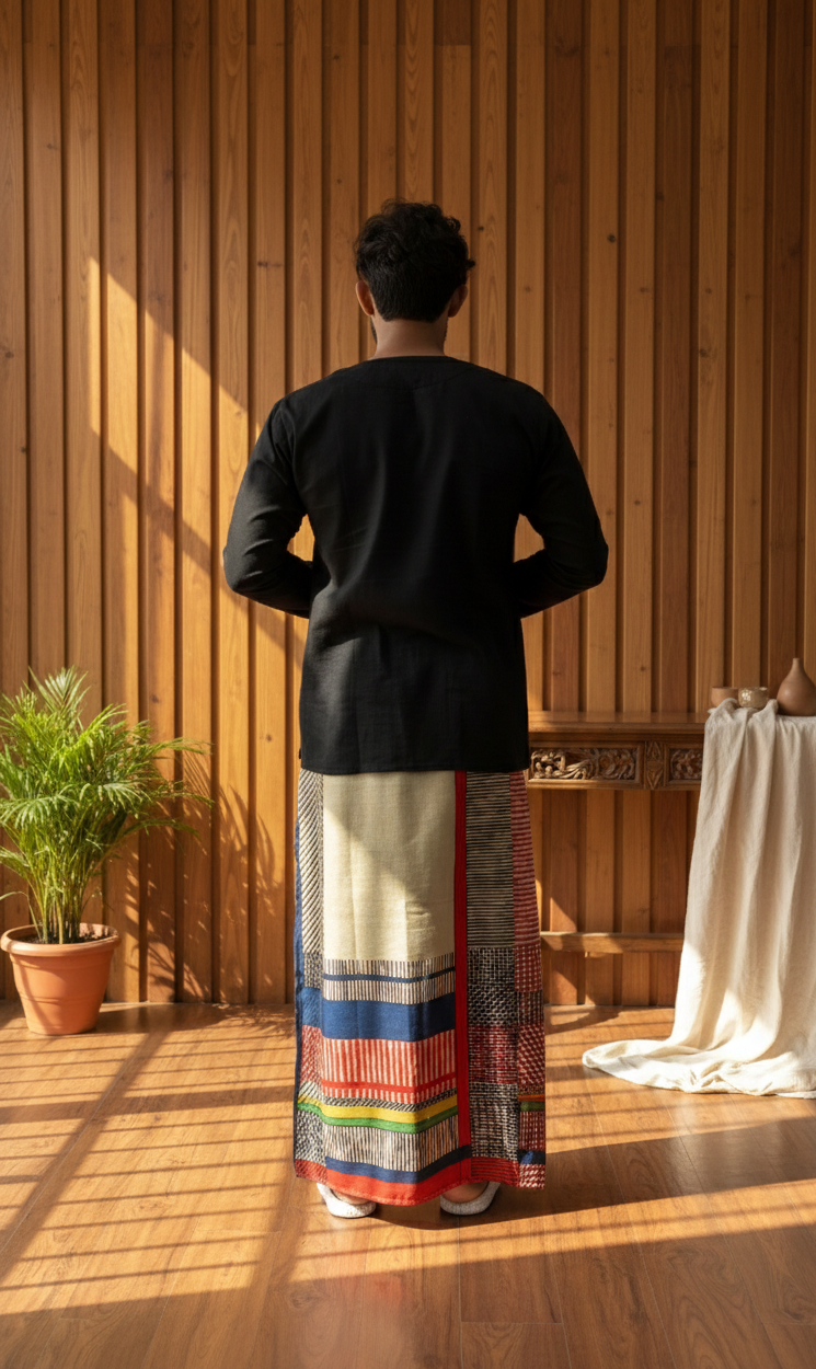 Men's Multicolor Geometric Print Pajamalungi