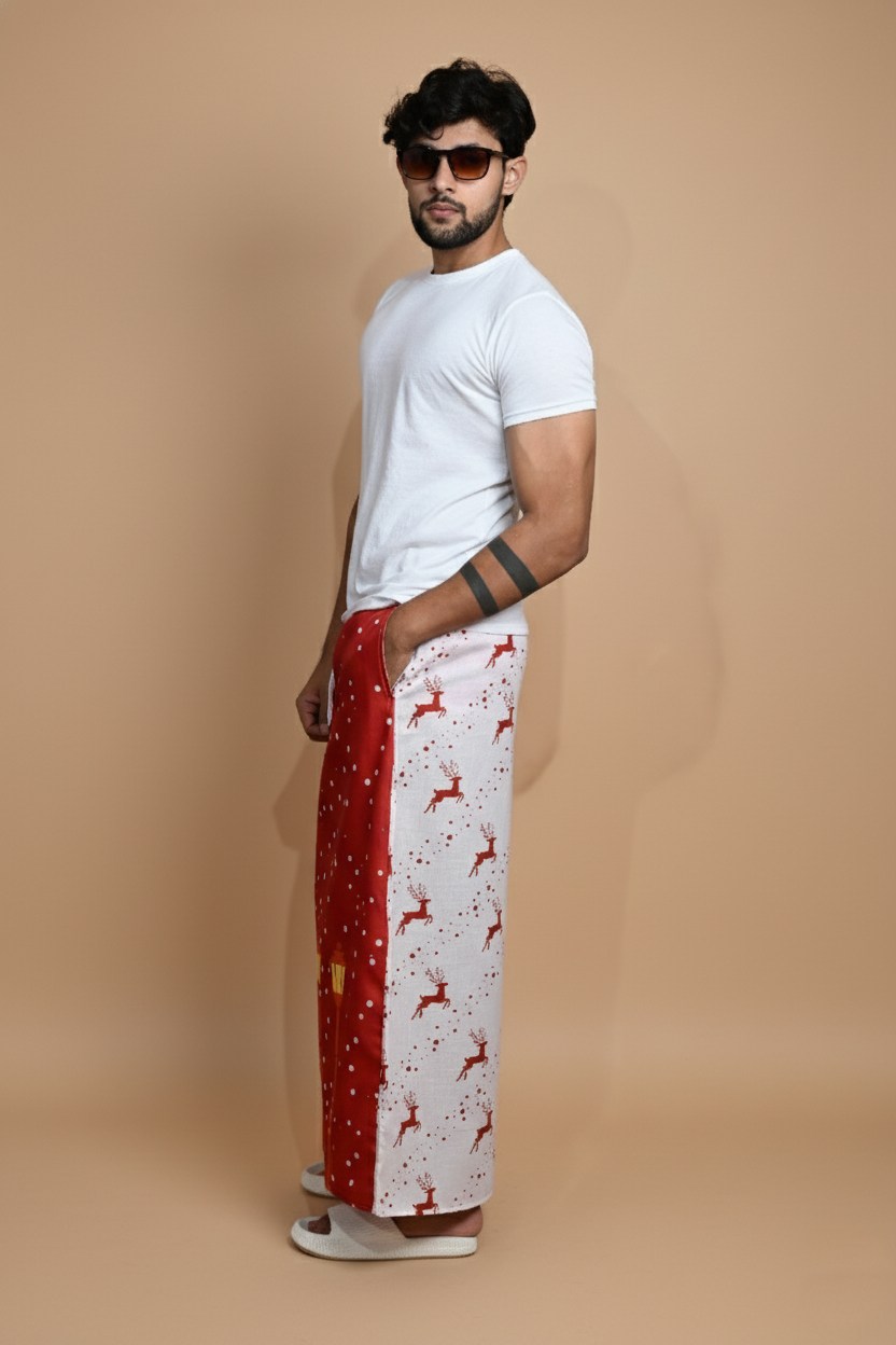 Red Snow/Lamppost Pajamalungi