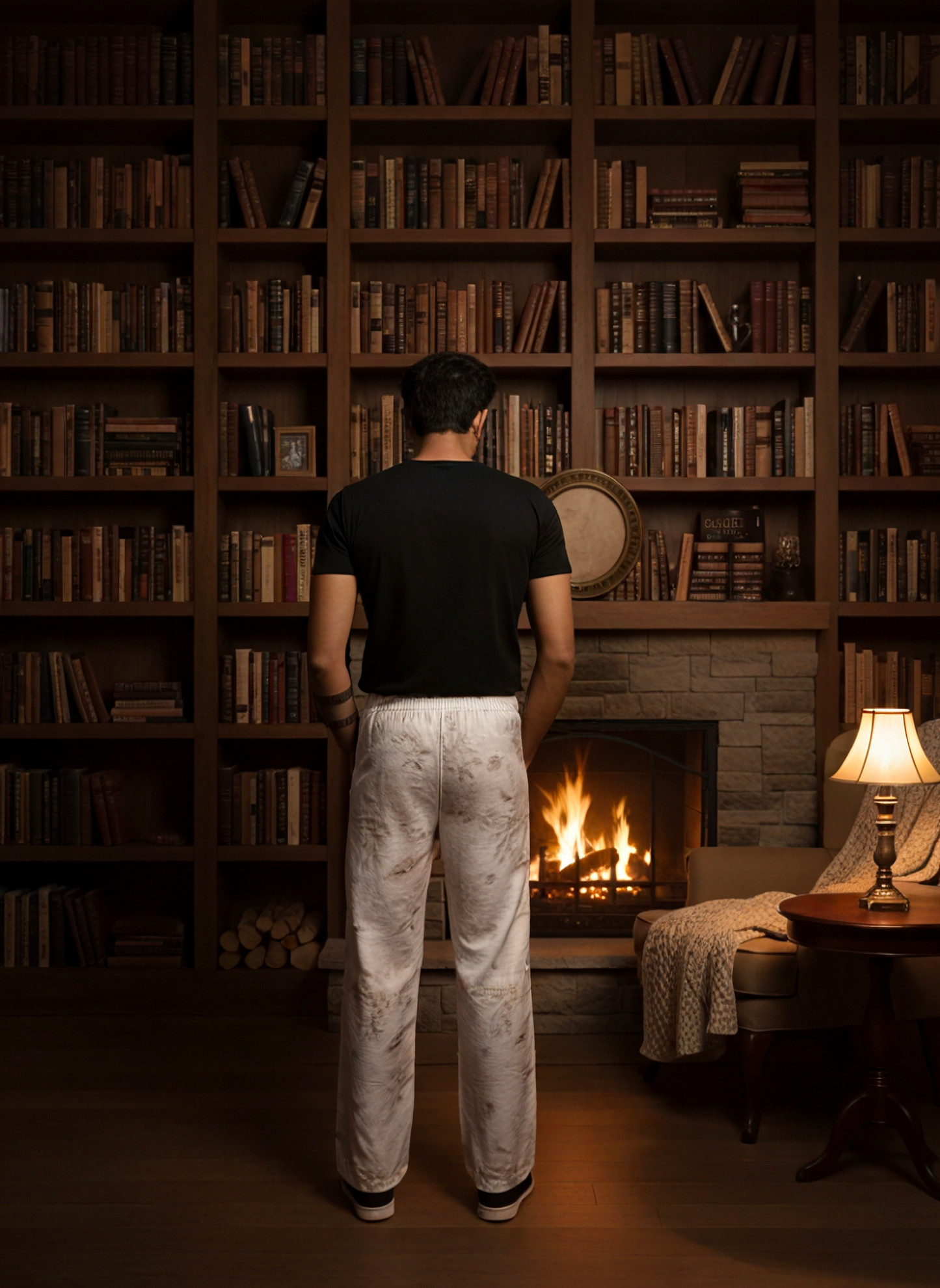 Floral cream digital print poly linen pajama for men – elegant ethnic wear