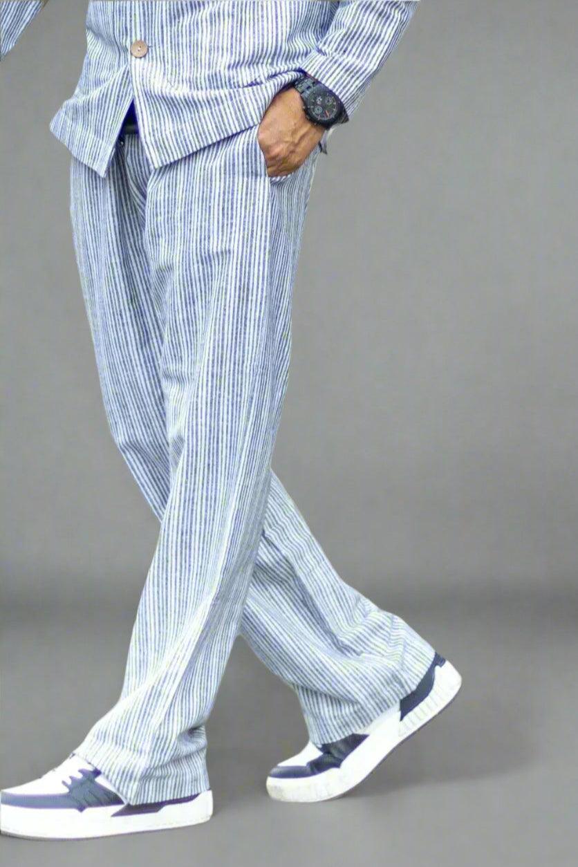Striped Pajamas Cotton Pj Trousers Striped Loose Cotton Pyjama