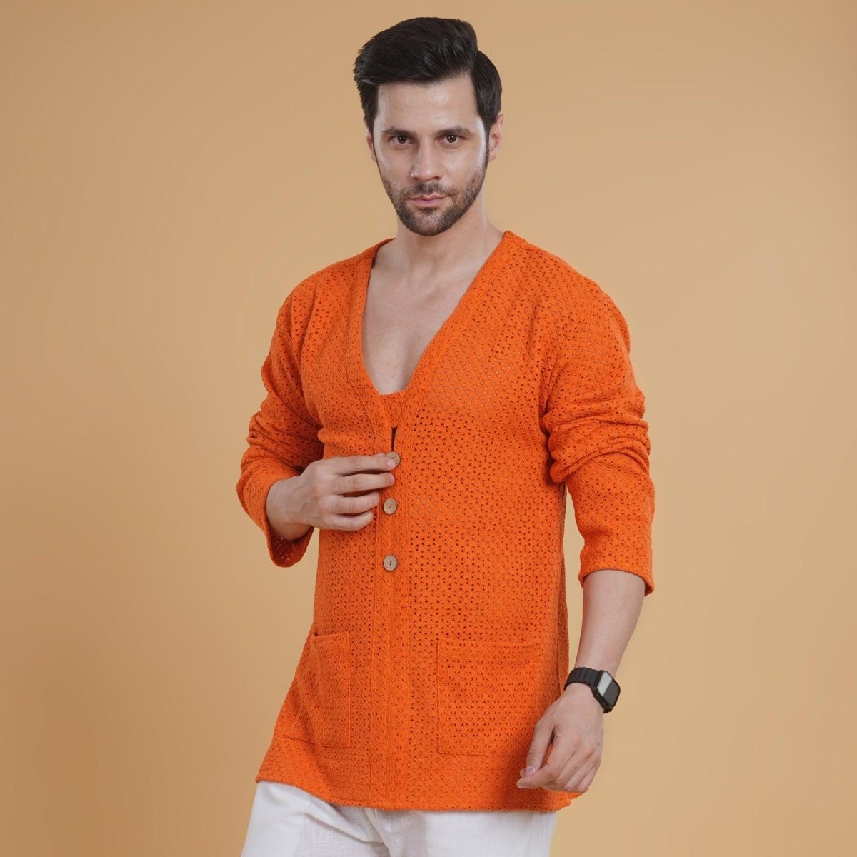 men's crochet set