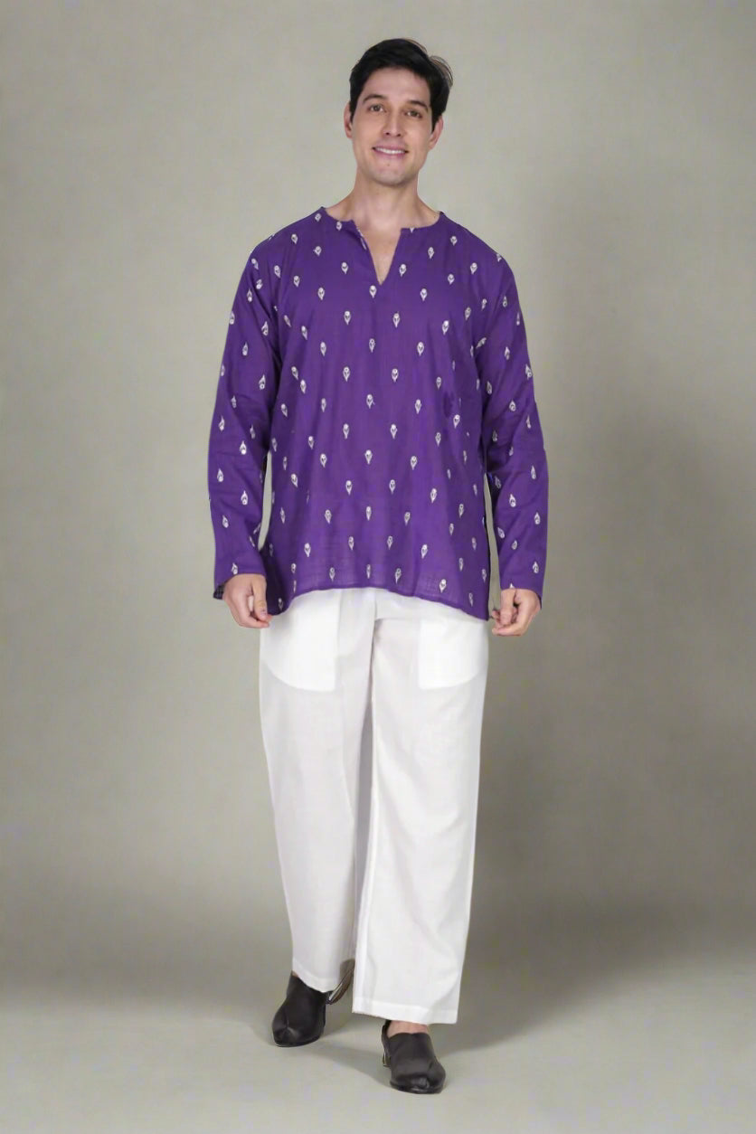 Purple Grace Kurta & Pajama Set