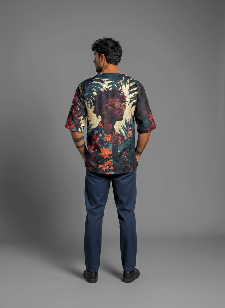 
                      
                        Men’s Half Sleeve Shirt and Pant – Afro Tribal Graphic Print (Black)
                      
                    