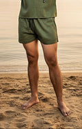 Olive Green Beach Shorts for Men – Limited Edition