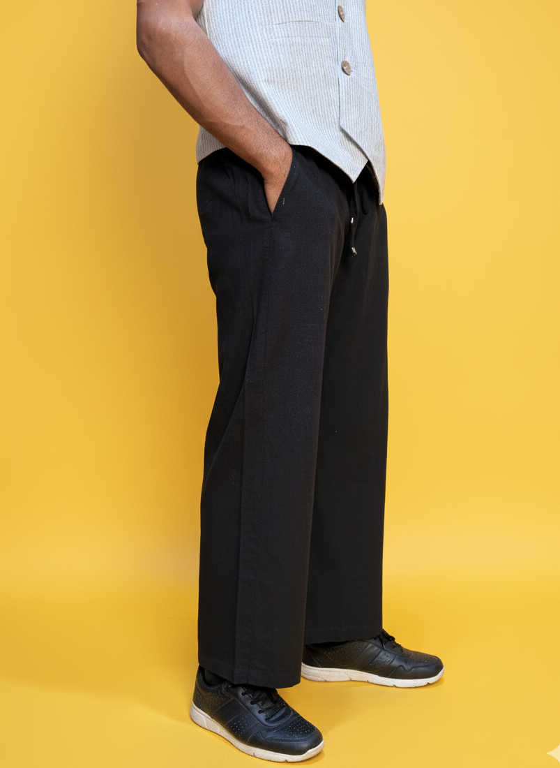 Black pajama for men – classic cotton ethnic wear