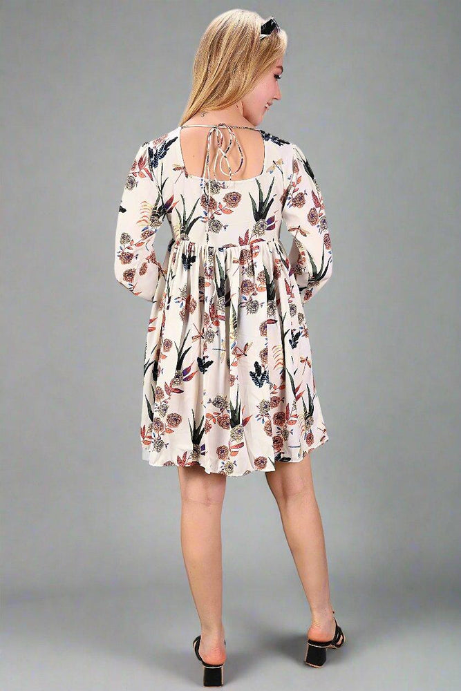 
                      
                        Multi-Colour Flower Printed Dress
                      
                    