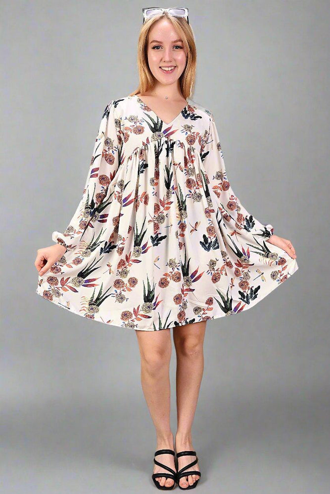 
                      
                        Multi-Colour Flower Printed Dress
                      
                    