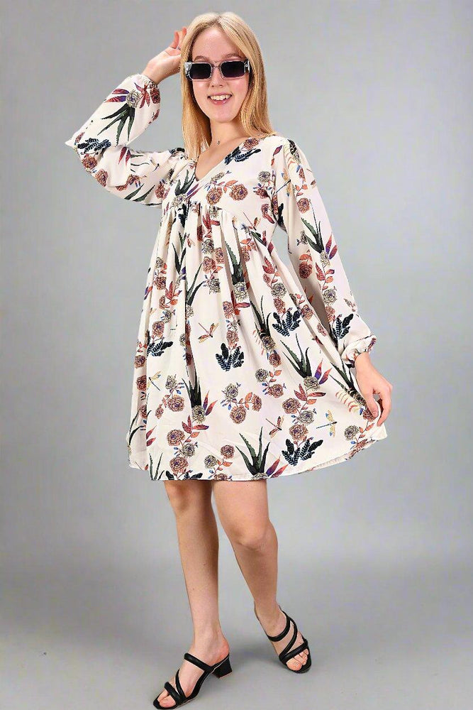 
                      
                        Multi-Colour Flower Printed Dress
                      
                    