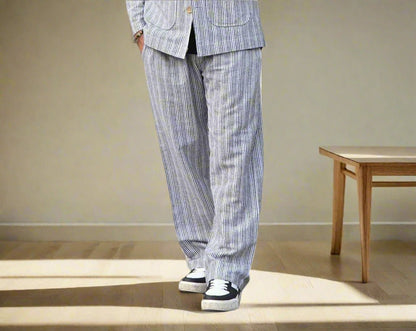 Black Stripe Cotton Pajama