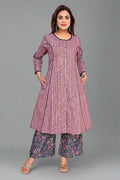 Purple Rosewood Charm Dress - Nirmal Online