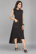 Black Midnight Edge Dress - Nirmal Online