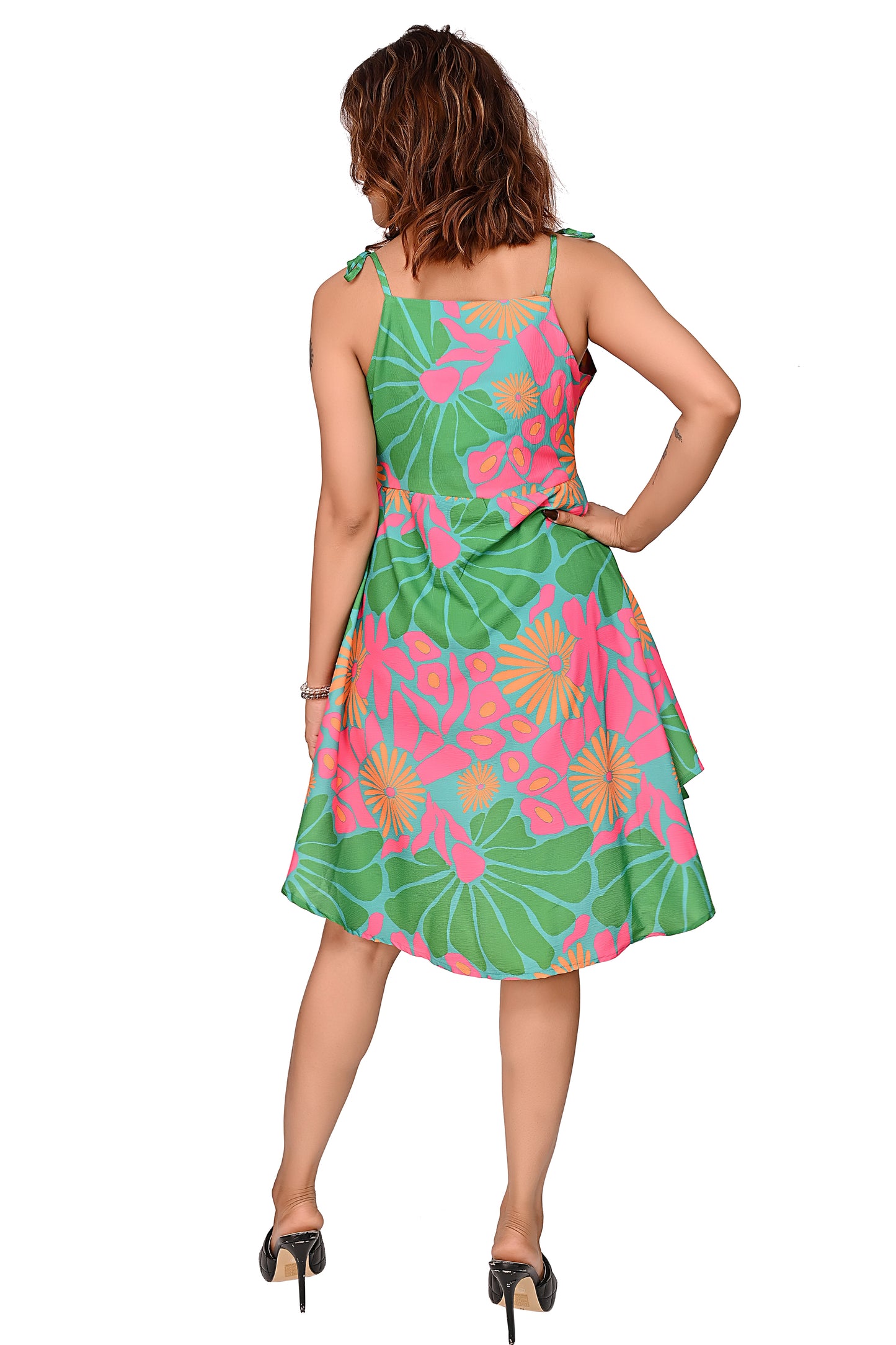 The Multicolor Middi Dress For Women