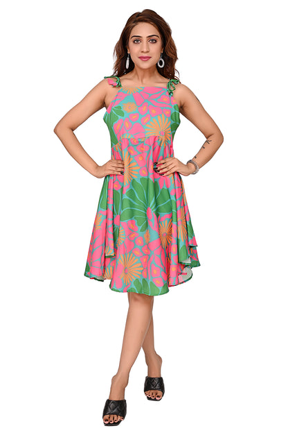 The Multicolor Middi Dress For Women