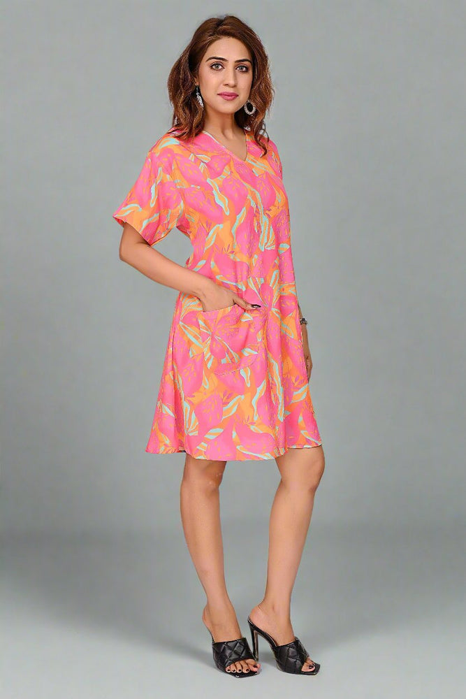 
                      
                        Premium Quality Digital Printed Tunic for Women in Pink Colour
                      
                    