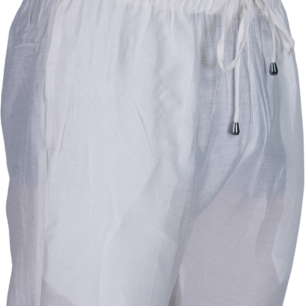 
                      
                        White Viscose Blend Men's Pajama Pant
                      
                    