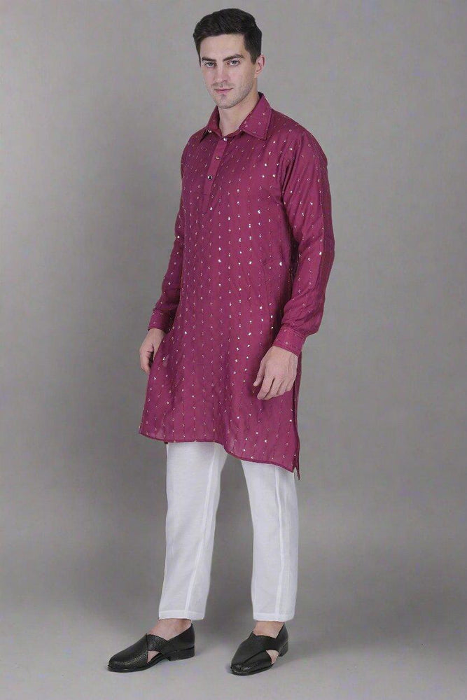 
                      
                        Wine Royale Kurta
                      
                    