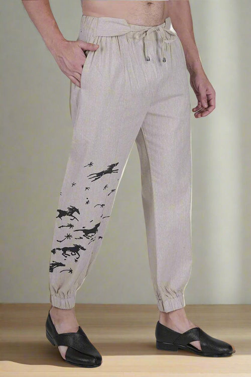 Cotton Linen touch Pajama Pant - Nirmal Online