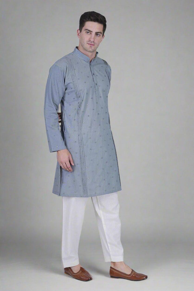 
                      
                        Silver Serenity Kurta
                      
                    