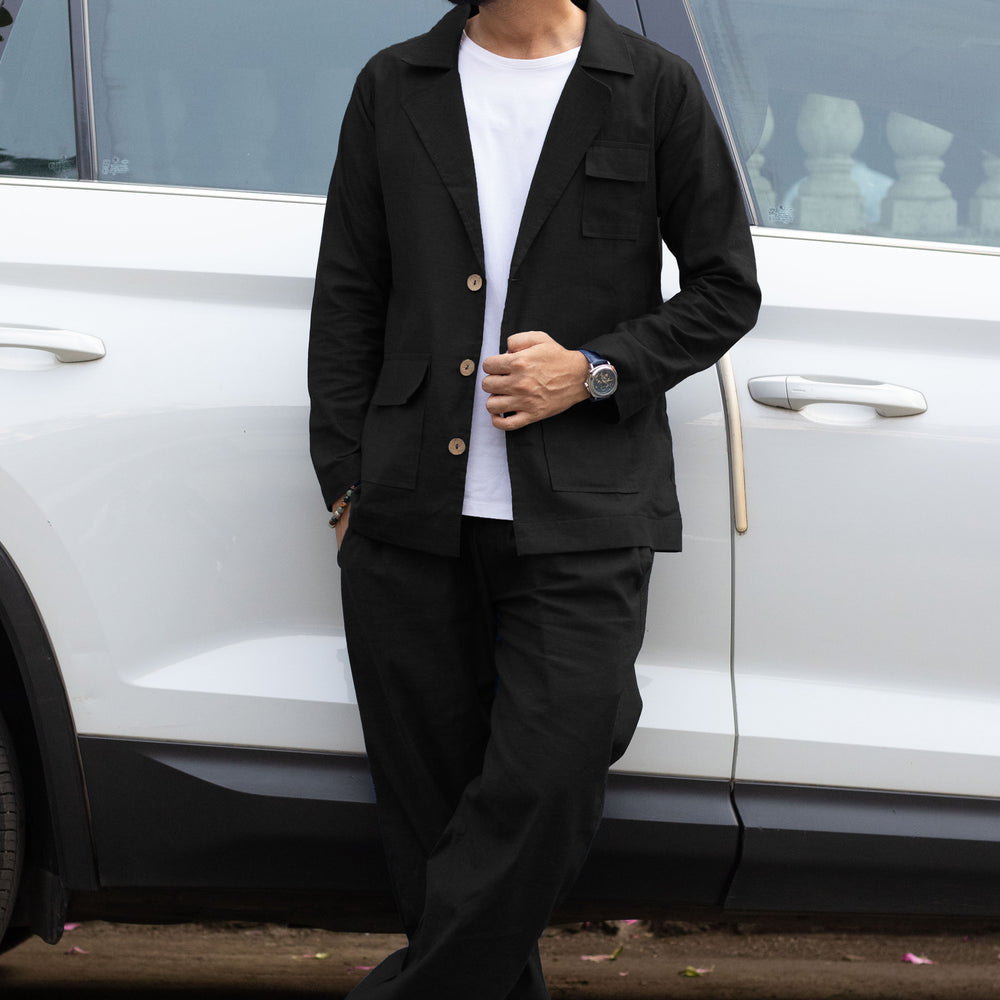
                      
                        Black Color Cotton Pajama
                      
                    
