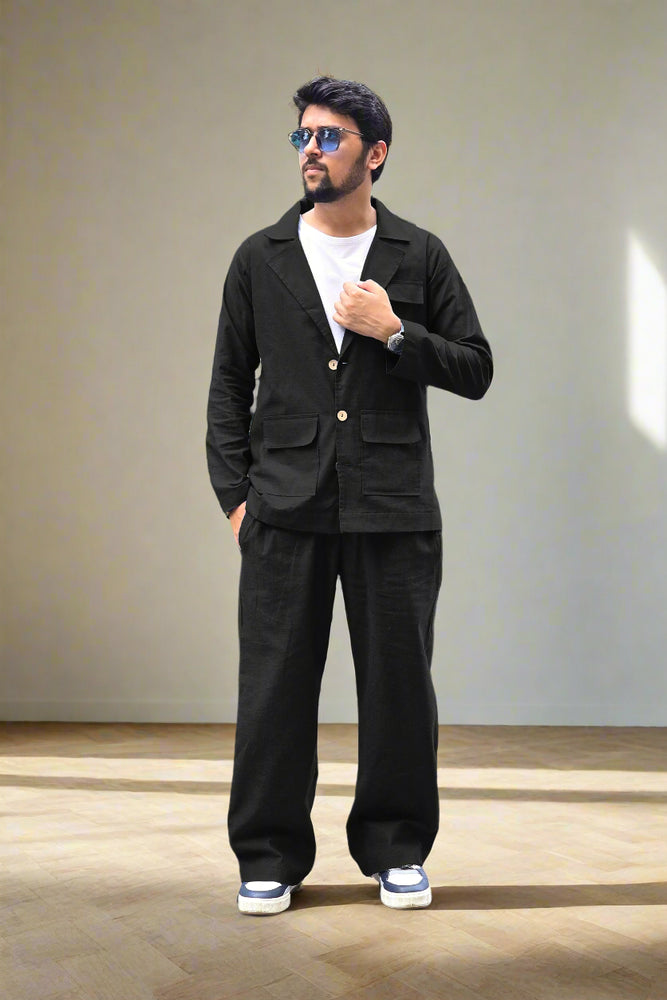 
                      
                        Black Cotton Pajama
                      
                    