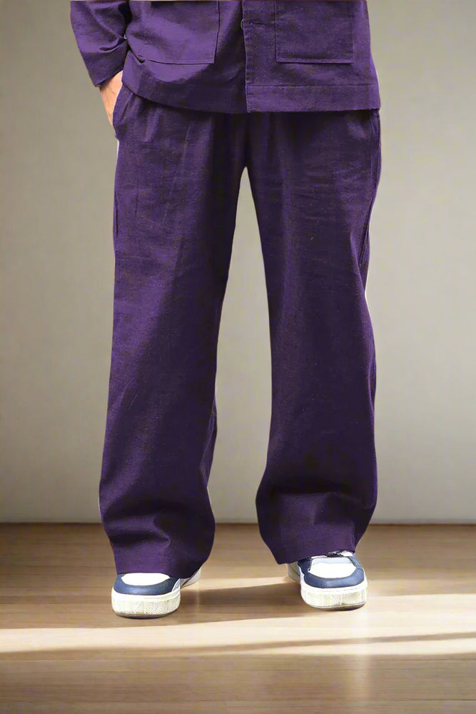 
                      
                        Purple Cotton Blazer
                      
                    