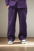 Purple Cotton Pajama - Nirmal Online