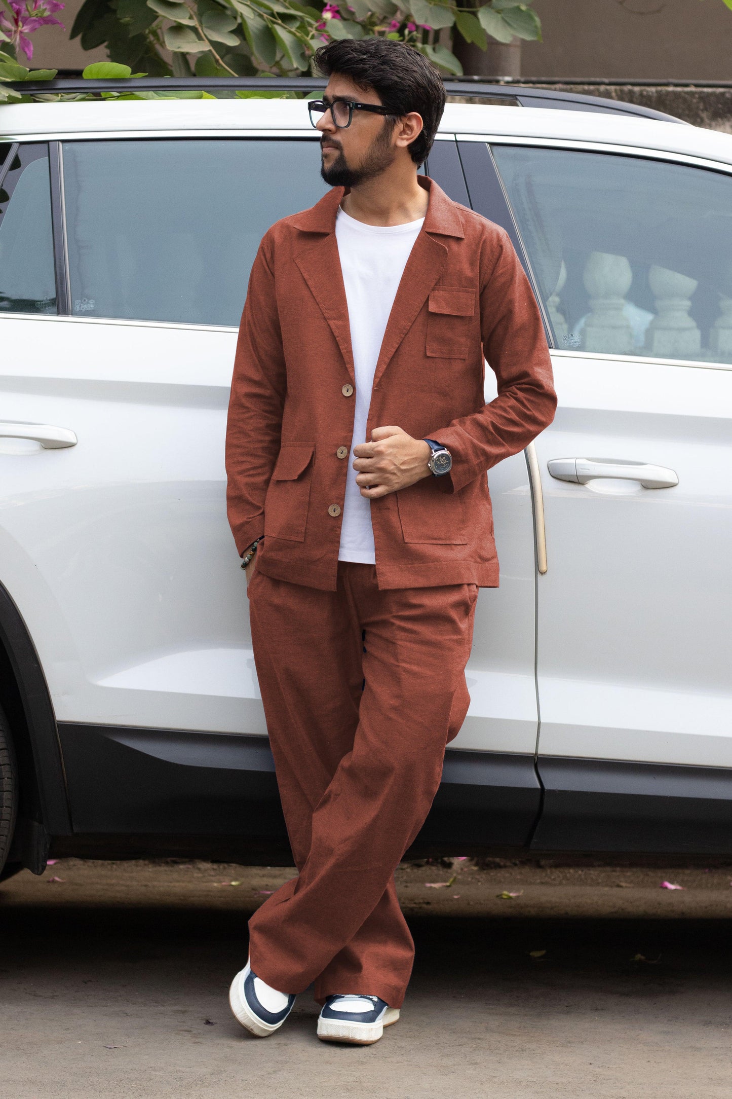 Rust Brown Cotton Pajama