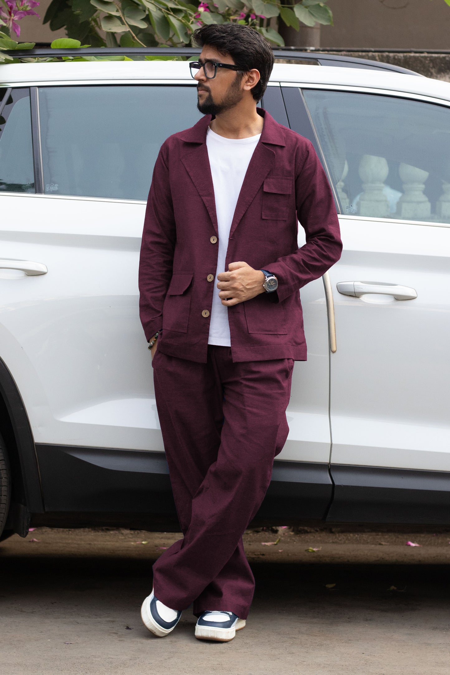 Wine Cotton Pajama