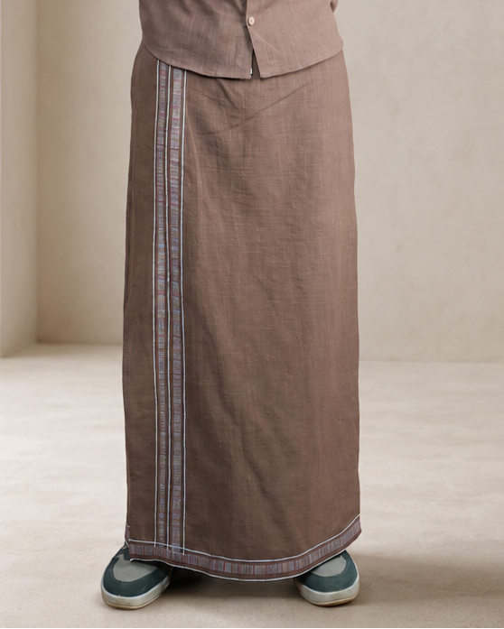 Premium Cotton Stripe Pajamalungi –  Bee Brown