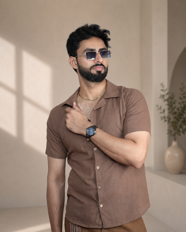 Men's Premium Light Brown Shirts
