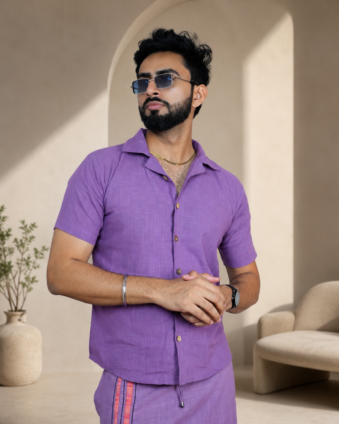 Men's Premium Soft Violet Shirts