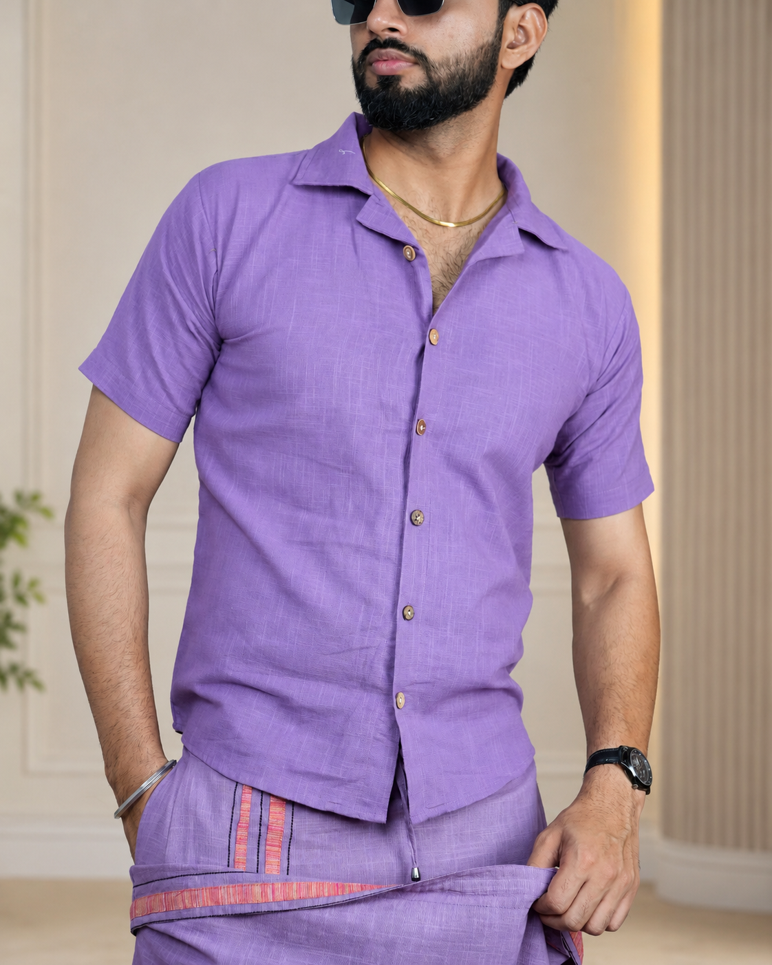 Men's Premium Soft Violet Shirts
