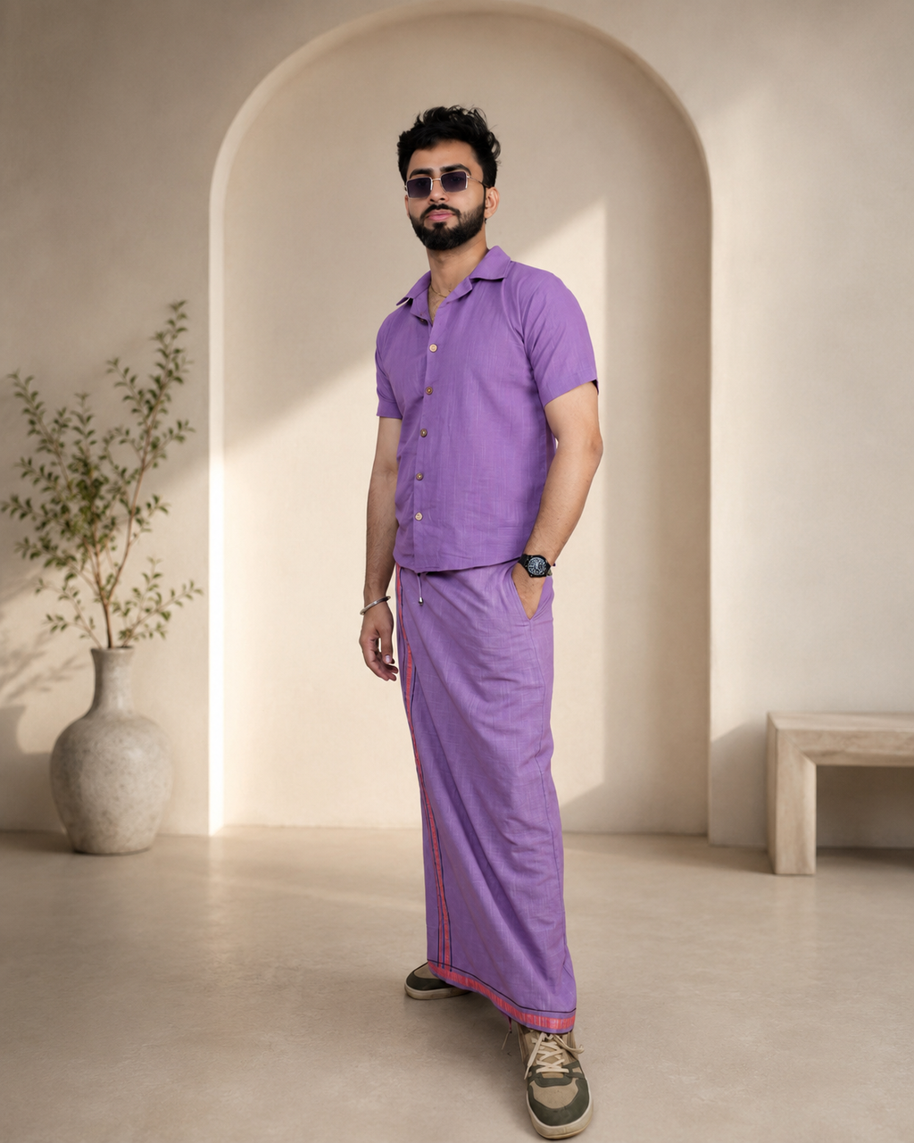 Men's Premium Soft Violet Shirts