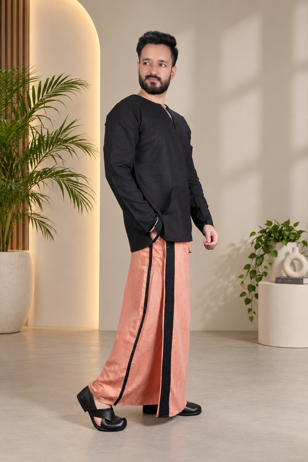 Men's Kesar Noir Pajamalungi