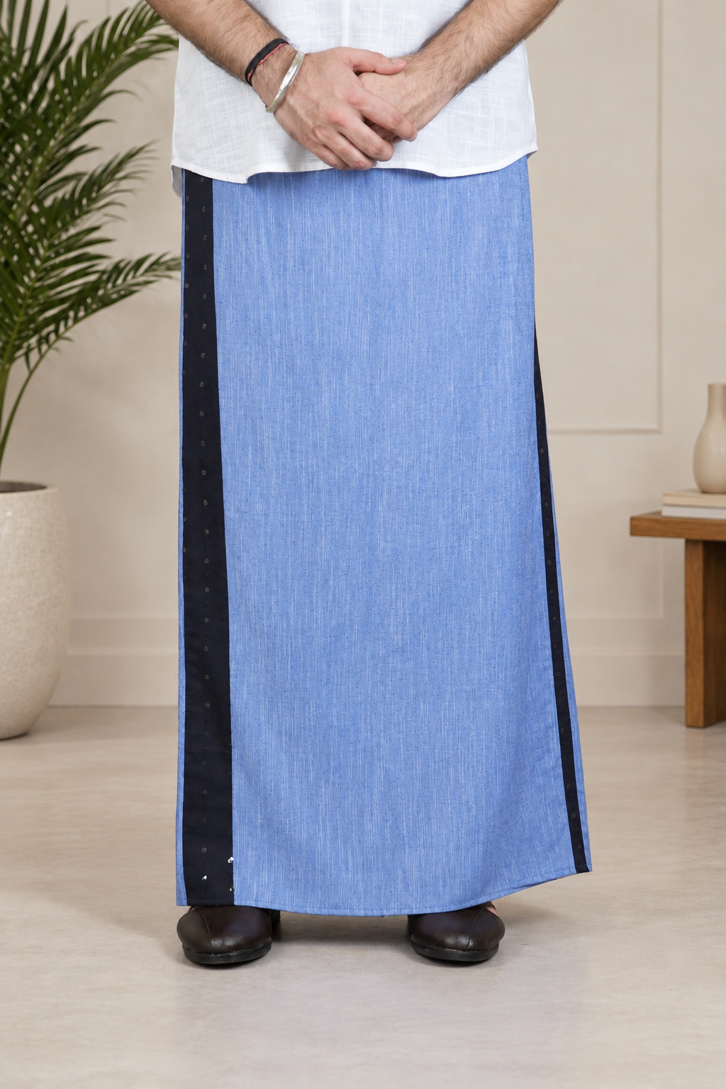Men's Midnight Edge Blue color Pajamalungi